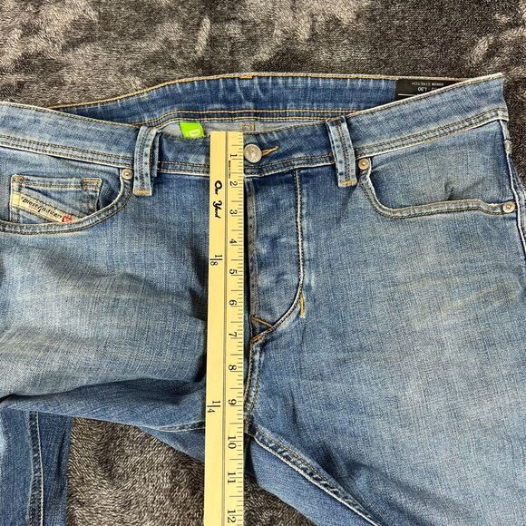 Diesel Larkee-Beex Light Blue Denim Jeans Tapered Men's 33(35X29 Button Fly - Picture 10 of 15